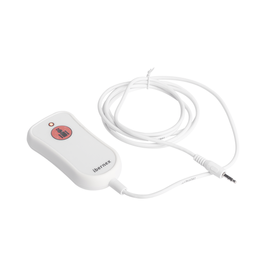 Pulsador de Llamada para Paciente Encamado — Botón Braille, Resistente a Líquidos y Fácil de Localizar en la Oscuridad