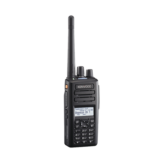 Radio portátil VHF 136-174 MHz, 260 Canales, Digital NXDN-DMR-Análogo, GPS, Bluetooth, IP67, 2 Pines, Incluye Batería-Antena-Cargador-Clip.