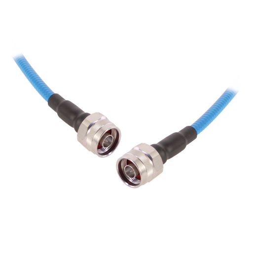 Cable Flex SSP-250-LLPL (1/4 Diam.) de 1 Metro (3.28 Pies), Bajo PIM (?-155 dBc), Conectores N Macho a N Macho, 0-6 GHz.