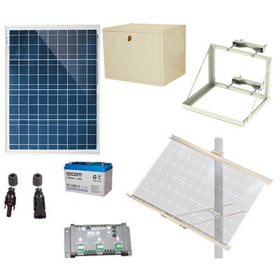 Kit Solar de 12 Vcc para alimentar energizador de cerca electrificada