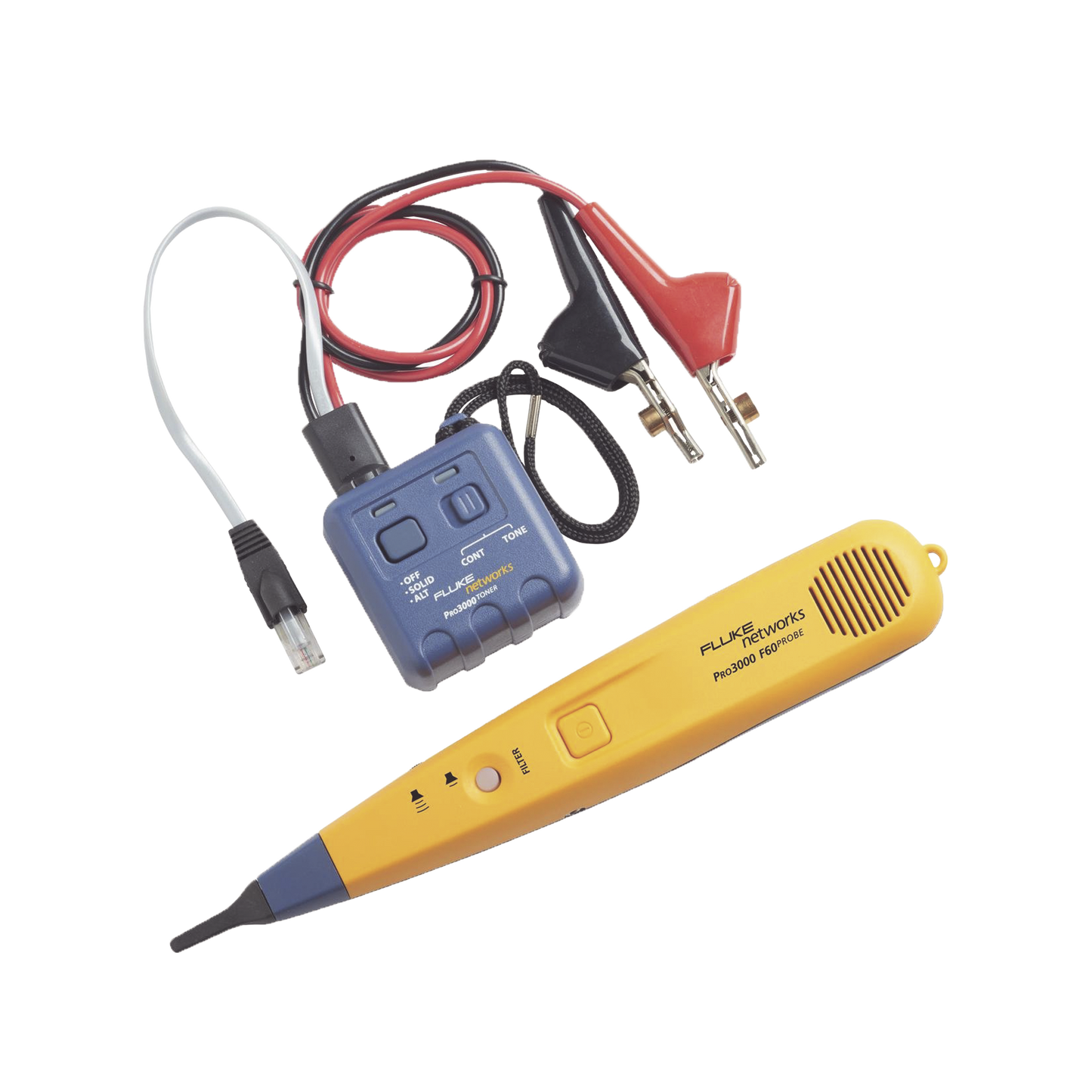 Generador y Sonda (Detector) de Tonos PRO3000, Con Filtrado de Señales a 60Hz, Para Identificación de Señales Analógicas en Cableado Inactivo