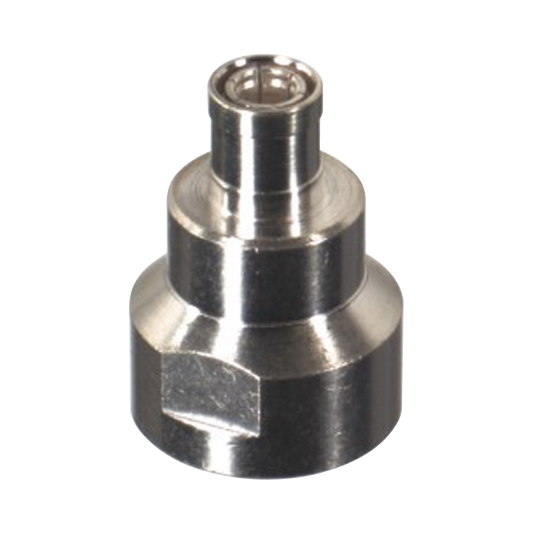 Adaptador UNIDAPT Hembra a Conector SMB Plug (Pin Hembra), Plata/ Oro/ Teflón.