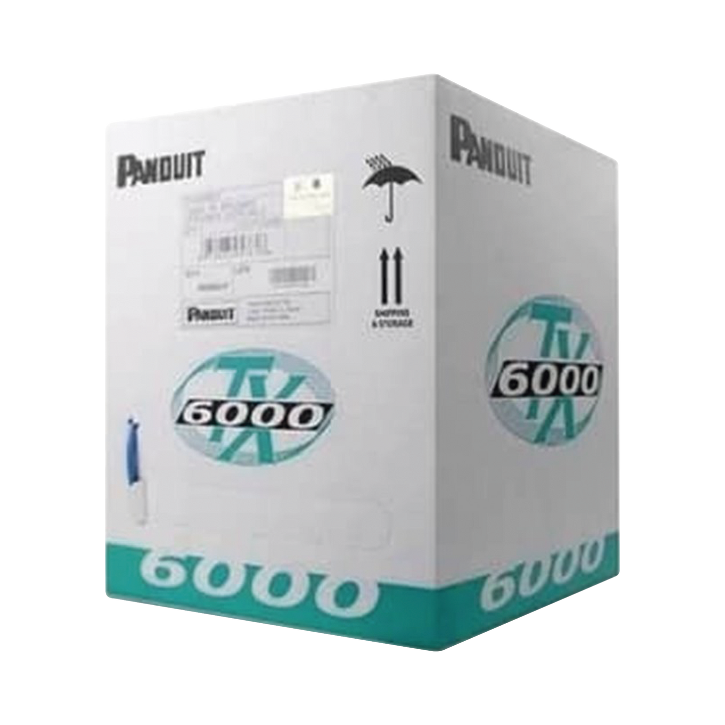 Bobina de Cable UTP 305 m. de Cobre, TX6000™ PanNet, Reelex, Amarillo, Categoría 6 Mejorado (23 AWG), PVC (CM), de 4 pares