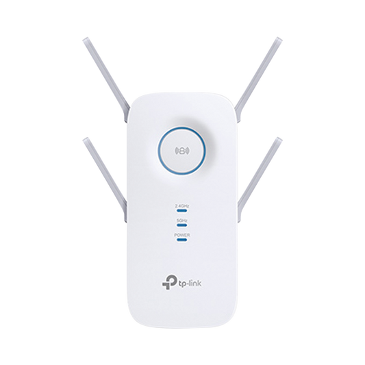 Repetidor / Extensor de Cobertura WiFi AC, 2600 Mbps, doble banda 2.4 GHz y 5 GHz, con 1 puerto 10/100/1000 Mbps, 4 antenas externas