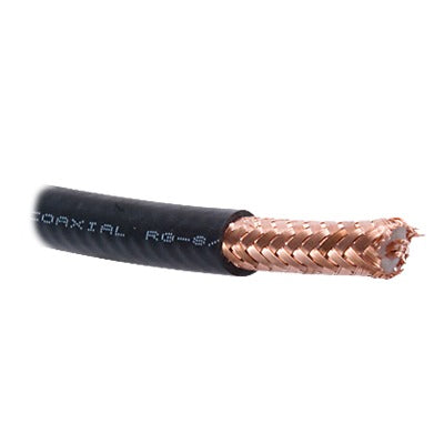 Cable Coaxial / RG8 / 305 Metros (1000 Pies) / 50 OHMS / 4.1 dB / Malla de Cobre al 97 % / Hecho en México / Intemperie
