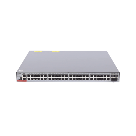 Switch Administrable Capa 3 PoE con 48 puertos Gigabit 802.3af/at + 4 SFP+ para fibra 10Gb, hasta 1,480 watts, gestión gratuita desde la nube.