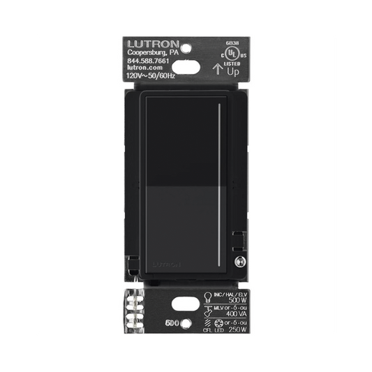 (RadioRa3) Atenuador táctil Sunnata Dimmer PRO color negro satin, requiere cable neutro / soporta 250W LED