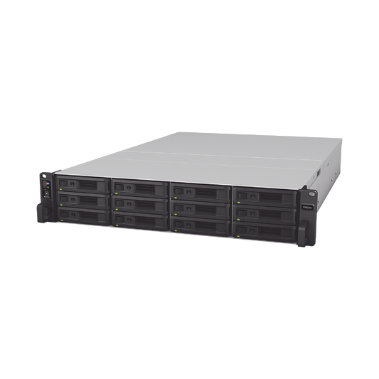 RackStation RS3621xs+ | 12 Bahías | Procesador Intel Xeon D-1541 8 Núcleos | 8 GB DDR4 ECC | Dual 10GbE | Alimentación Redundante | Escalable a 36 Bahías | Garantía 5 Años.