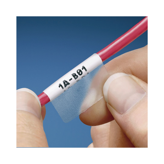 Hojas con 1000 Etiquetas Auto-Laminadas para Impresora Láser/Inyección de Tinta, para Cables de 6.1 a 12.2 mm de Diámetro (8 - 4 AWG)