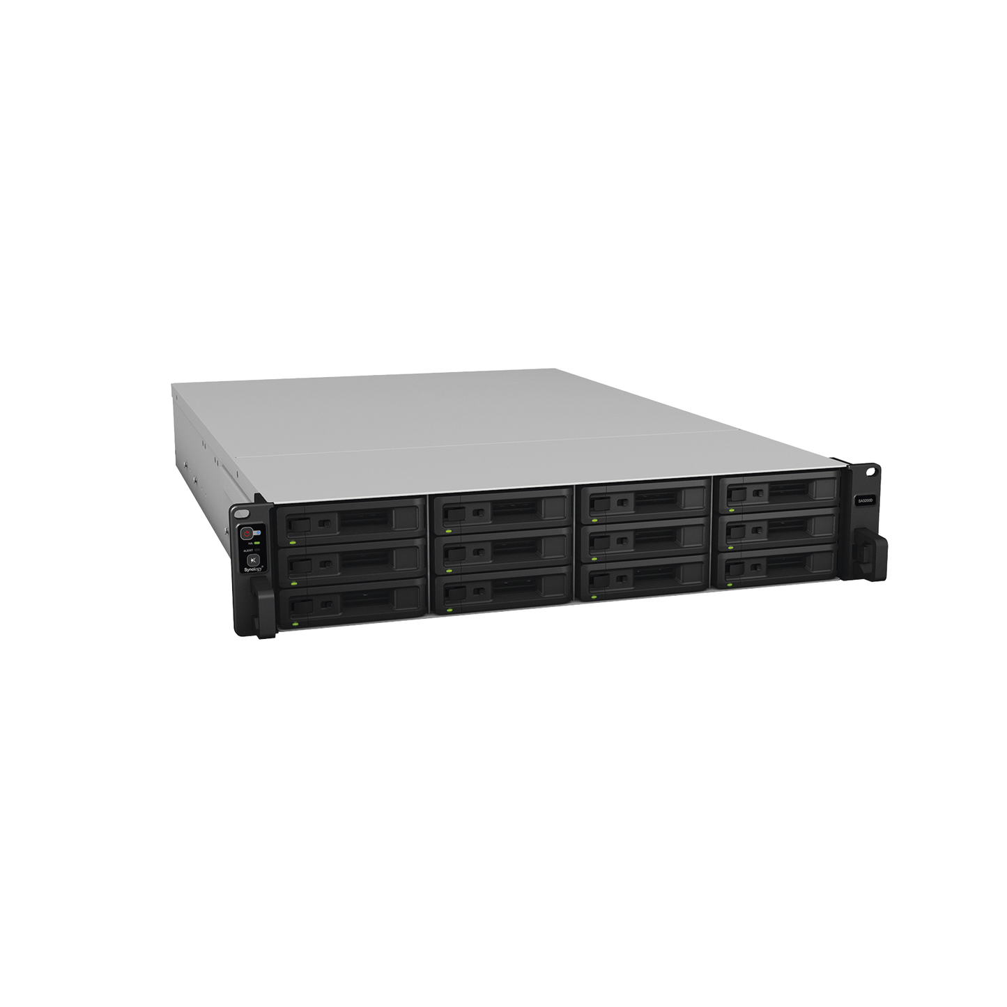 Sistema de Almacenamiento de Alta Escalabilidad Synology SA3200D | Arquitectura de Controlador Dual Activo-Pasivo | Capacidad Bruta de 576 TB | 12 Ranuras SAS | Compatibilidad con Virtualización | Protección de Carga de Trabajo sin Licencia