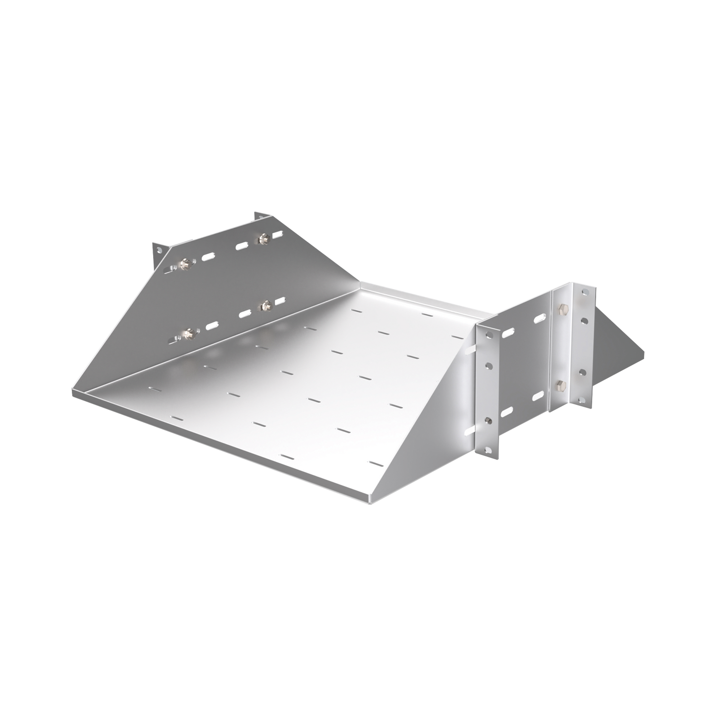 Charola Galvanizada para Servidor o Ups. Rack de 19" de 3 Unidades. Prof.: 484 mm. 30 Kg de Carga.