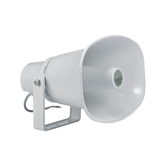 Altavoz para Exterior | Tipo Trompeta | 15-30W | 70/100V | IP66 | Material ABS | Bracket de Metal