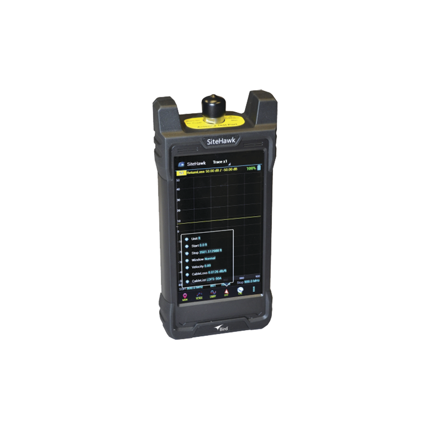 Analizador de Sitio Portátil SITEHAWK para Antenas y Falla en Cable, 1 MHz a 4.5 GHz, N Hembra.