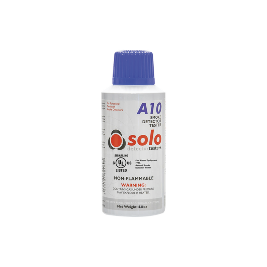 Lata De Humo Sintético En Aerosol Para Prueba De Detectores Puntuales, No Tóxico, No Inflamable, Libre De Silicona, 100%Biodegradable, No Contamina Los Detectores, Uso Manual o En Dispensadores SOLO-330/SOLO-332, Listado UL