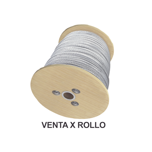 Cable Retenida de 3/8", Resistencia 4900 Kg, 7 Hilos (Carrete de 2000 metros).