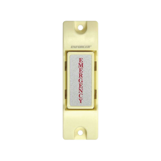 Botón de Emergencia /  Ideal como botón de pánico / Montaje de Superficie / Relevador NC/NO Momentáneo