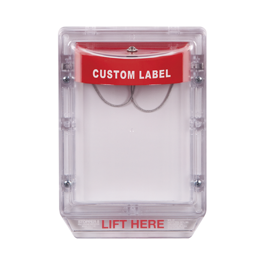 Cubierta Protectora de Policarbonato Serie Stopper IIÆ, Con Bocina, Sin Espaciador, Montaje Empotrado, Etiqueta Personalizada