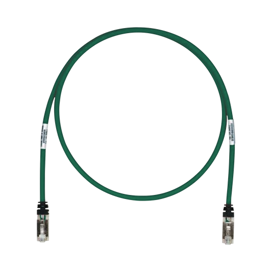 Patch Cord Cat6A, Blindado S/FTP, CM/LS0H, 3.05 Metros (10 Pies), Color Verde