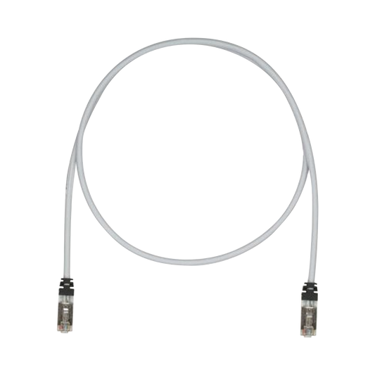 Patch Cord Cat6A, Blindado S/FTP, CM/LS0H, 4.57 Metros (15 Pies), Color Gris