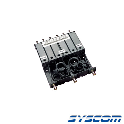 Duplexer SYSCOM en VHF, 6 Cav. 136-148 MHz, 50 Watt, 5 MHz Sep. Rechazo de Banda, BNC Hembras.