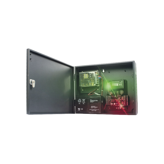 Panel de Control de Acceso 4 Puertas / 30,000 Tarjetas / TCP/IP RS485 / Gabinete y Fuente 12VCC 3A / Software ZKAccess 3.5