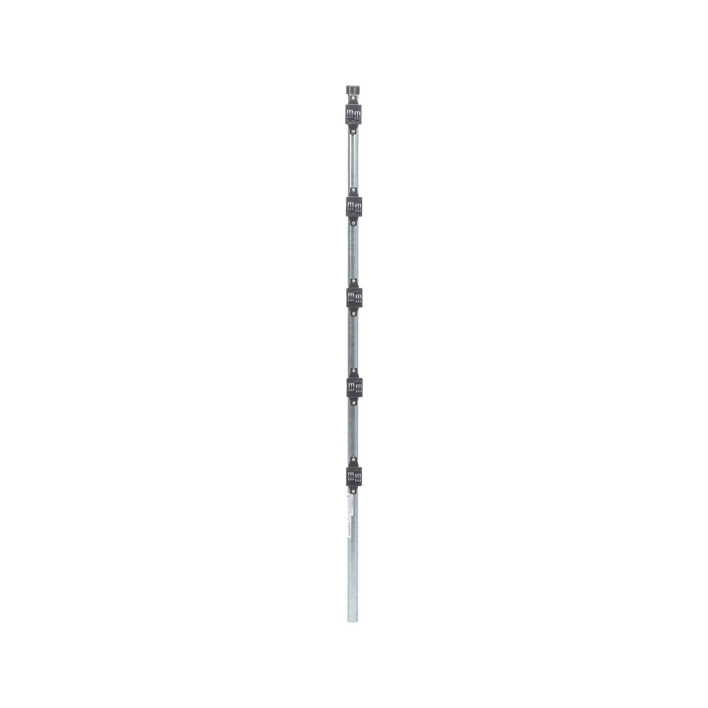 Poste con altura de 1m para cercos eléctricos/ Incluye base multiposicion fabricado 100% con acero galvanizado con 5 aisladores de paso