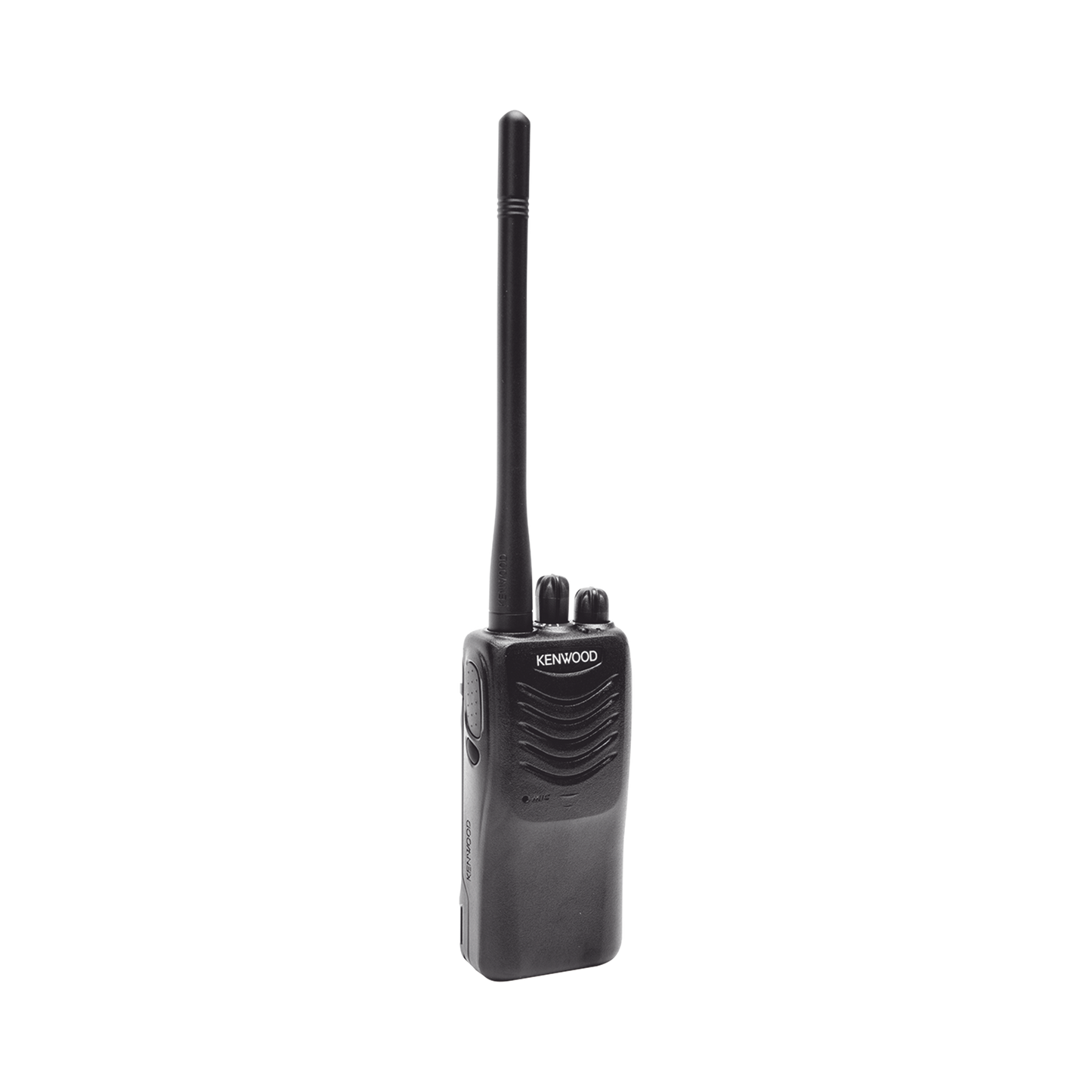Radio portátil profesional VHF 136-174 MHz · 5 W · 16 canales · MIL-STD-810 · IP54 · VOX · Batería 12 hrs · 3 años de garantía. Incluye antena, batería, cargador y clip