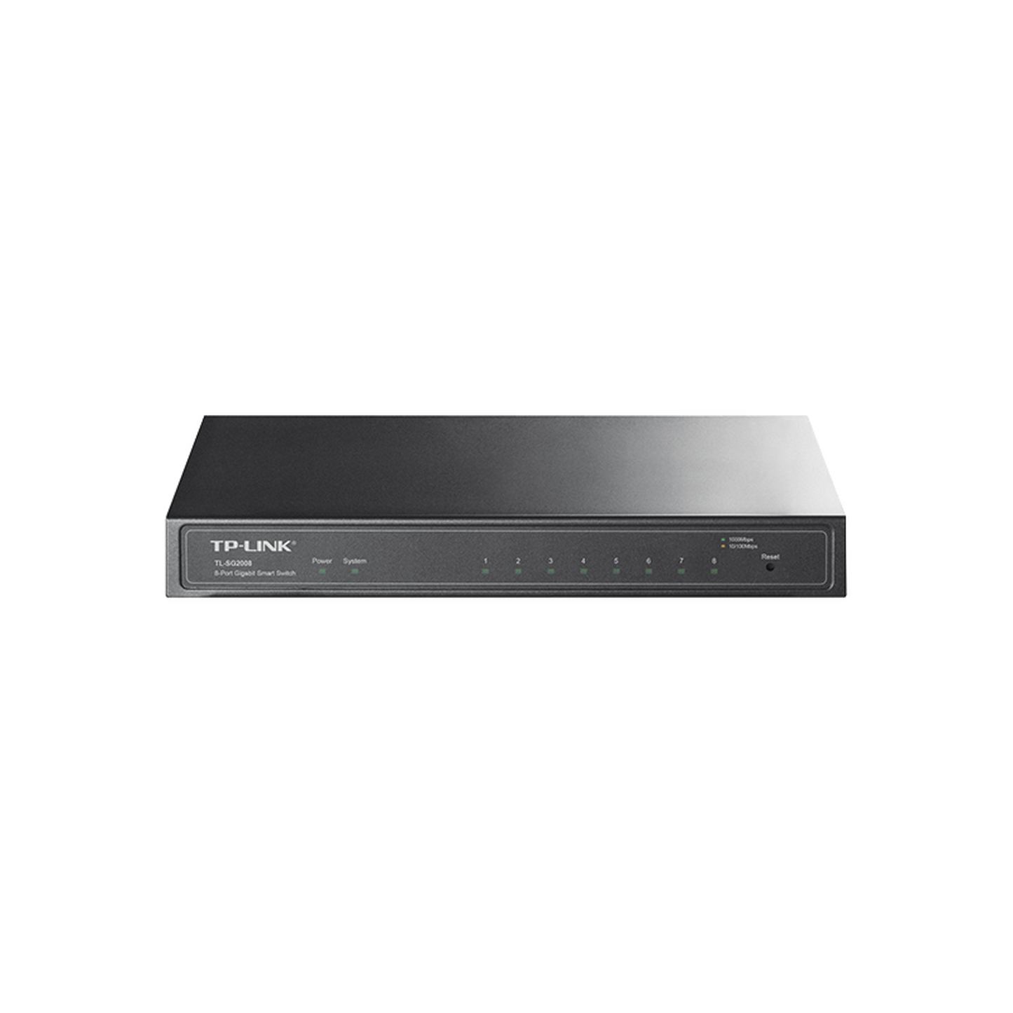 Switch Administrado Gigabit 8 Puertos / Omada SDN / 16 Gbps Capacidad Switching / Gestión Cloud y Local / VLAN / QoS / ACL / Sin Ventiladores / Montaje Pared-Escritorio