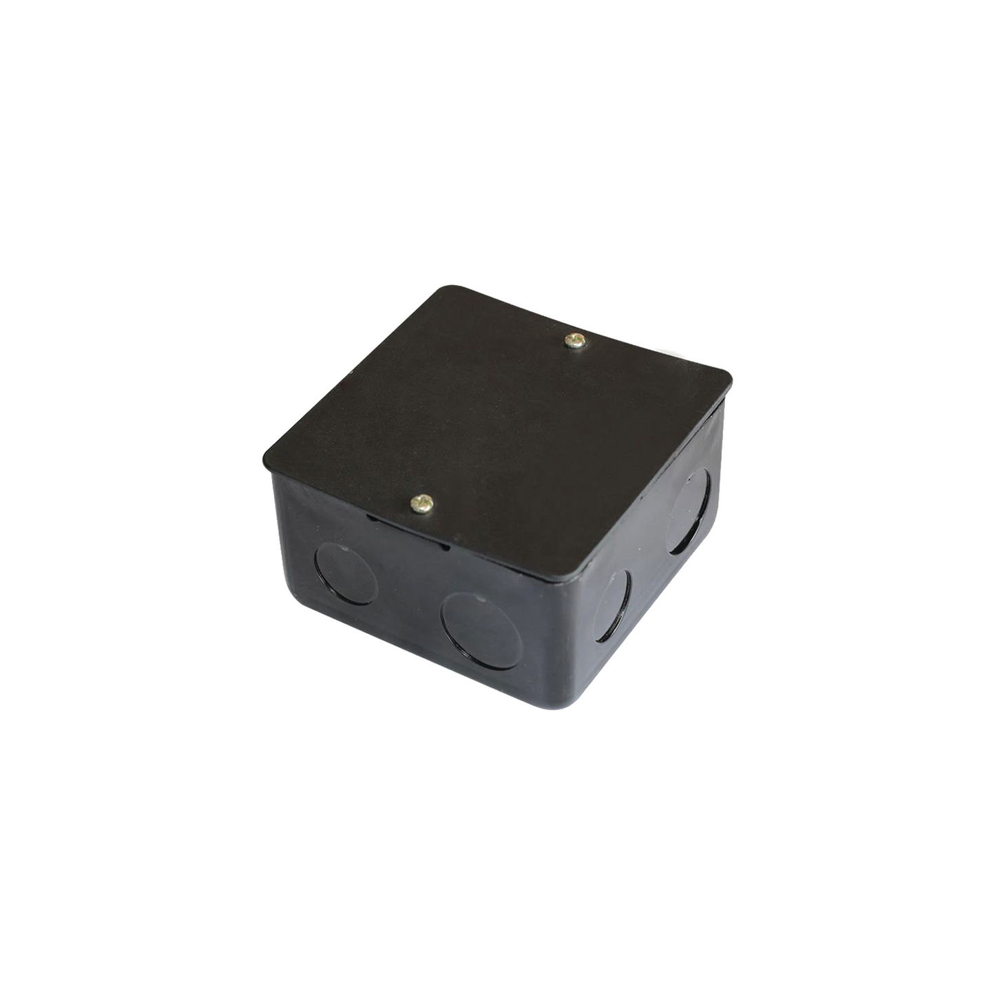 Caja de Registro de Acero Galvanizado, 10x10 cm (3.94x3.94 Pulgadas), Color Negro (11000-00000)
