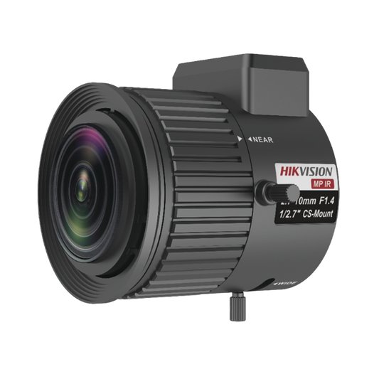 Lente Varifocal 2.7 A 10 mm / Resolución 3 Megapixel / Iris Automático / Formato 1/2.7" / Compatible con Cámaras HIKVISION