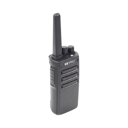 Paquete de 2 radios TX500 VHF (136-174 MHz), 5W de Potencia, Scrambler de Voz, Alta Cobertura
