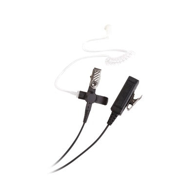 Micrófono - audífono de dos hilos con tubo acústico de grado médico con conector multipin para AIRBUS o MATRA