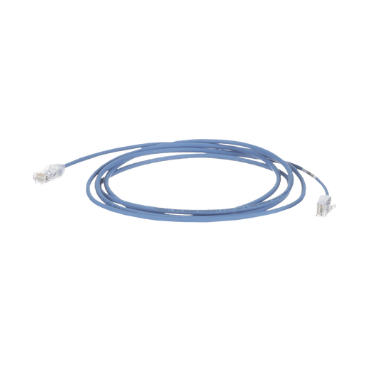 Cable de Parcheo TX6, UTP Cat6, Diámetro Reducido (28AWG), Color Azul, 9.14 Metros (30 Pies)