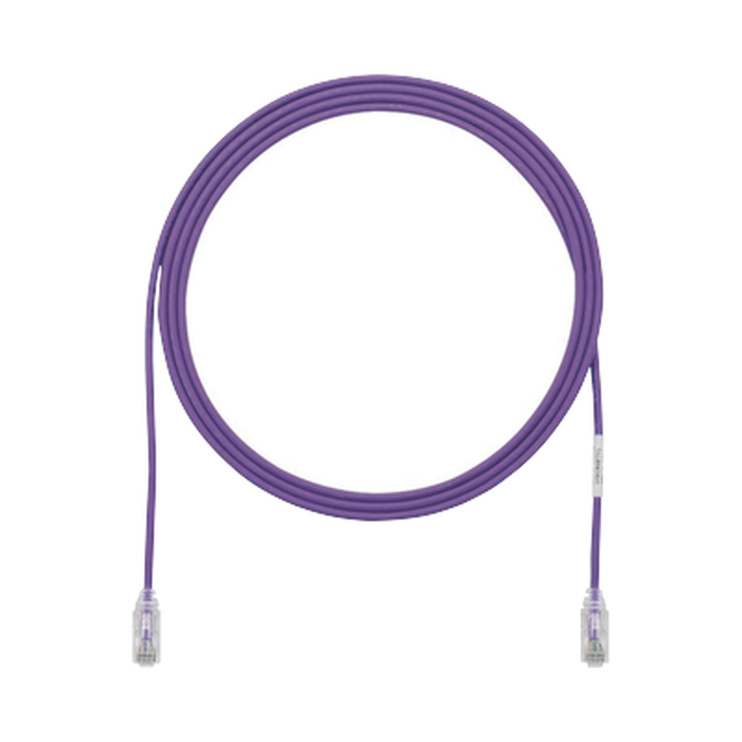 Cable de Parcheo TX6, UTP Cat6, Diámetro Reducido (28AWG), Color Violeta, 0.91 Metros (3 Pies)