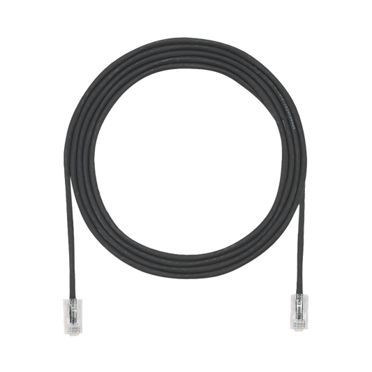 Cable de Parcheo UTP Cat6A, CM/LSZH, Diámetro Reducido (28AWG), Color Negro, 3.05 Metros (10 Pies)