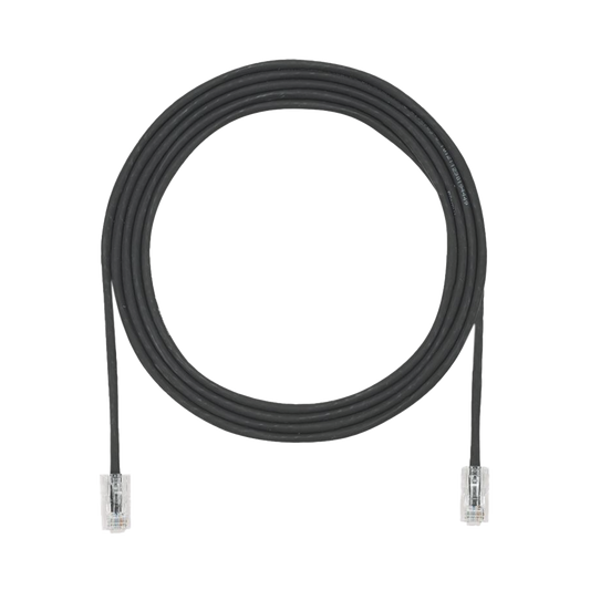 Cable de Parcheo UTP Cat6A, CM/LSZH, Diámetro Reducido (28AWG), Color Negro, 5ft