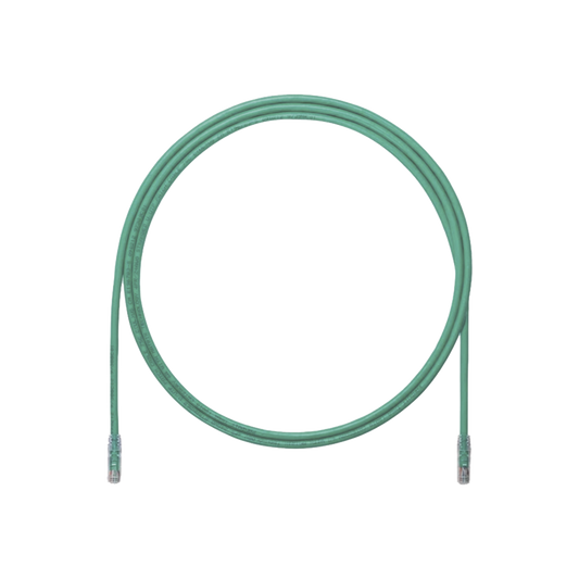 Cable de Parcheo UTP, Cat6A, 24 AWG, CM, Color Verde, 6.1 Metros (20 Pies)