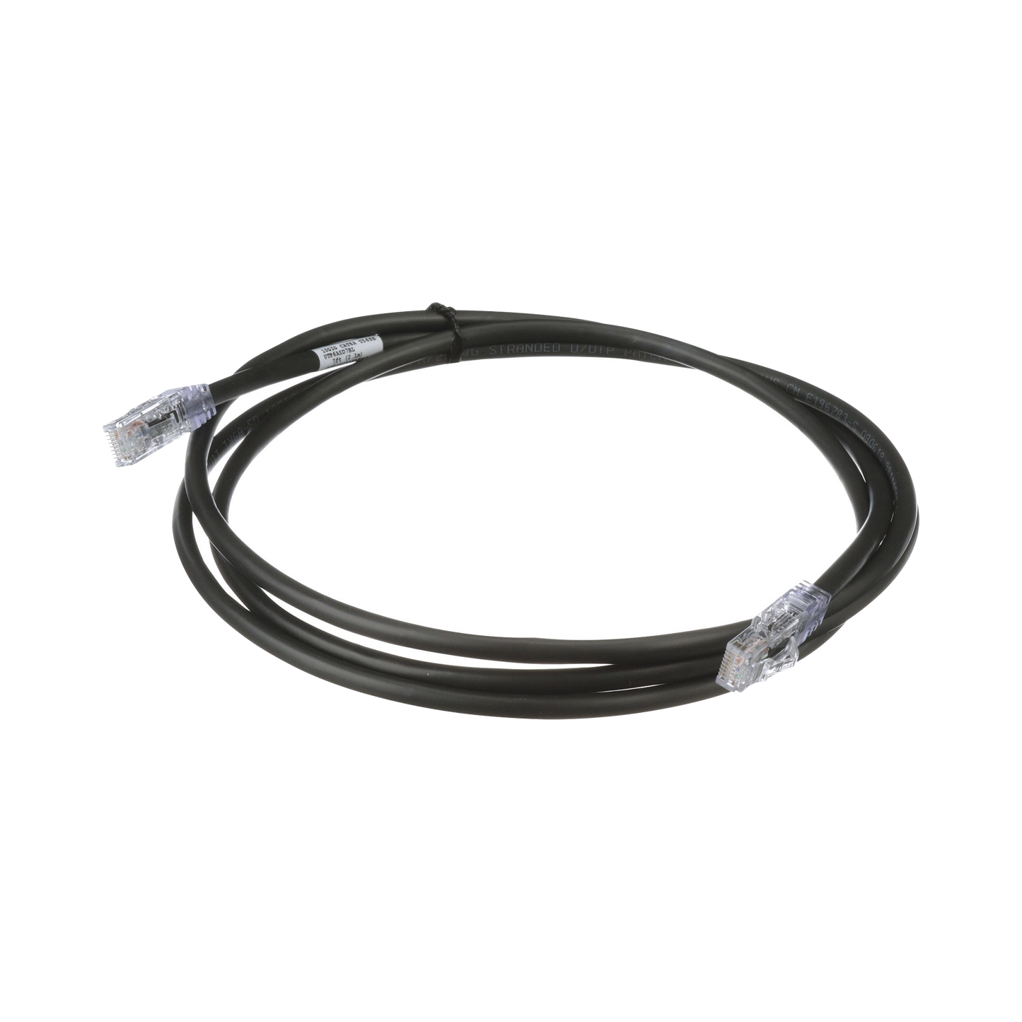 Cable de Parcheo UTP, Cat6A, 24 AWG, CM, Color Negro, 0.91 Metros (3 Pies)