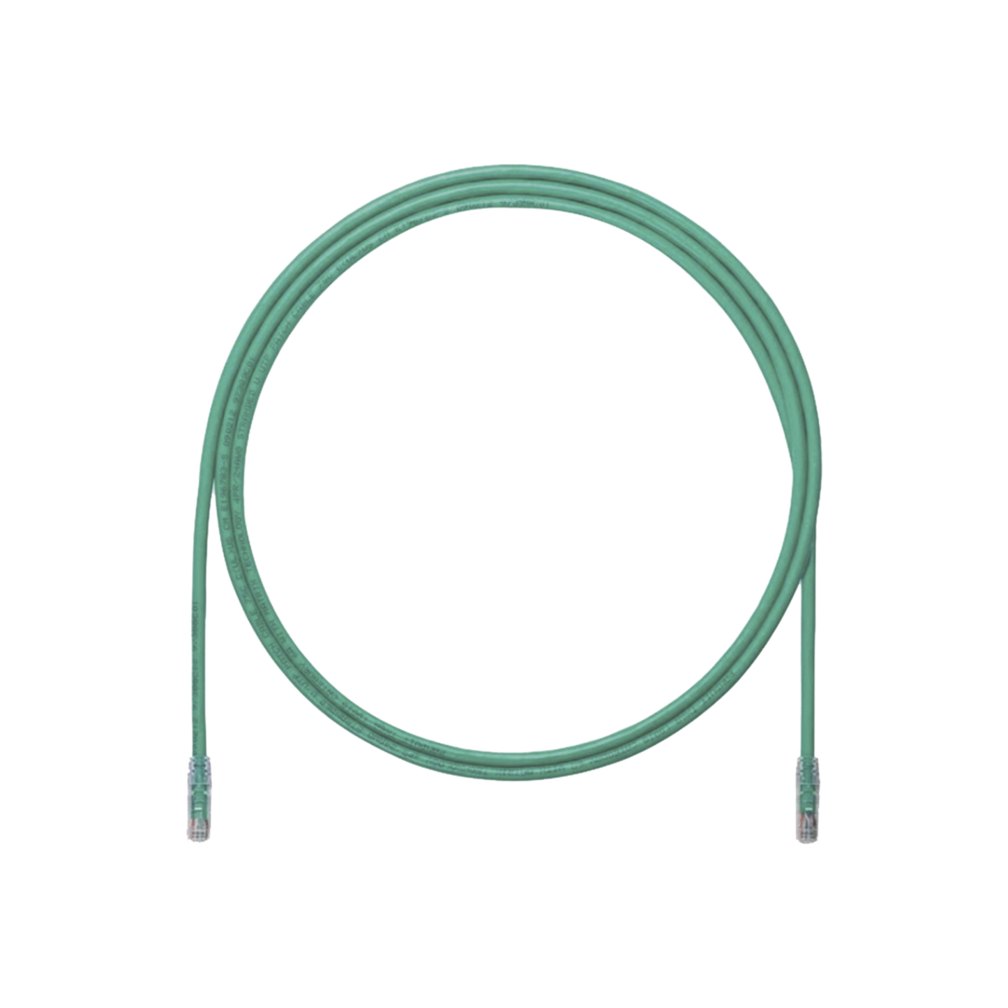 Cable de Parcheo UTP, Cat6A, 24 AWG, CM, Color Verde, 2.13 Metros (7 Pies)