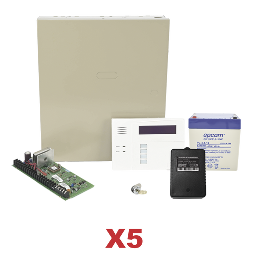 Kit de 5 Paneles VISTA48 con Batería y Transformador