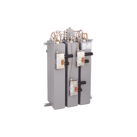 Combinador 148-174 MHz, para 5 Canales, 125 Watt, 200 KHz (min.) Sep. entre Tx-Tx, Aisladores Dobles, Conectores N Hembra.
