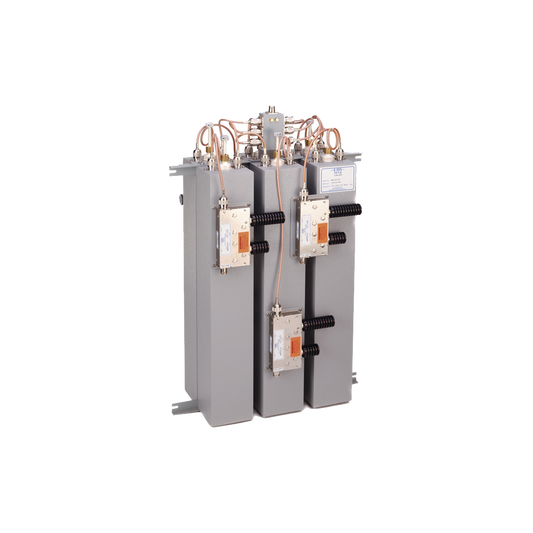 Combinador 148-174 MHz, para 8 Canales, 125 Watt, 200 KHz (min.) de Sep. Tx-Tx, 2 Circ. N Hembra.