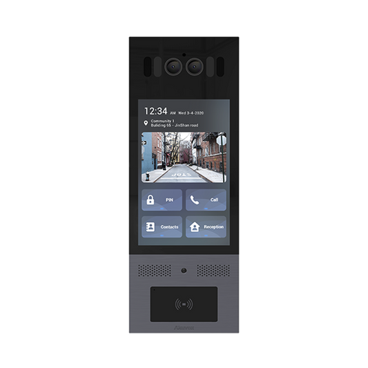 Frente de calle multi-apartamento / WiFi / PoE / Notificación a APP Móvil / notificación vía llamada telefónica