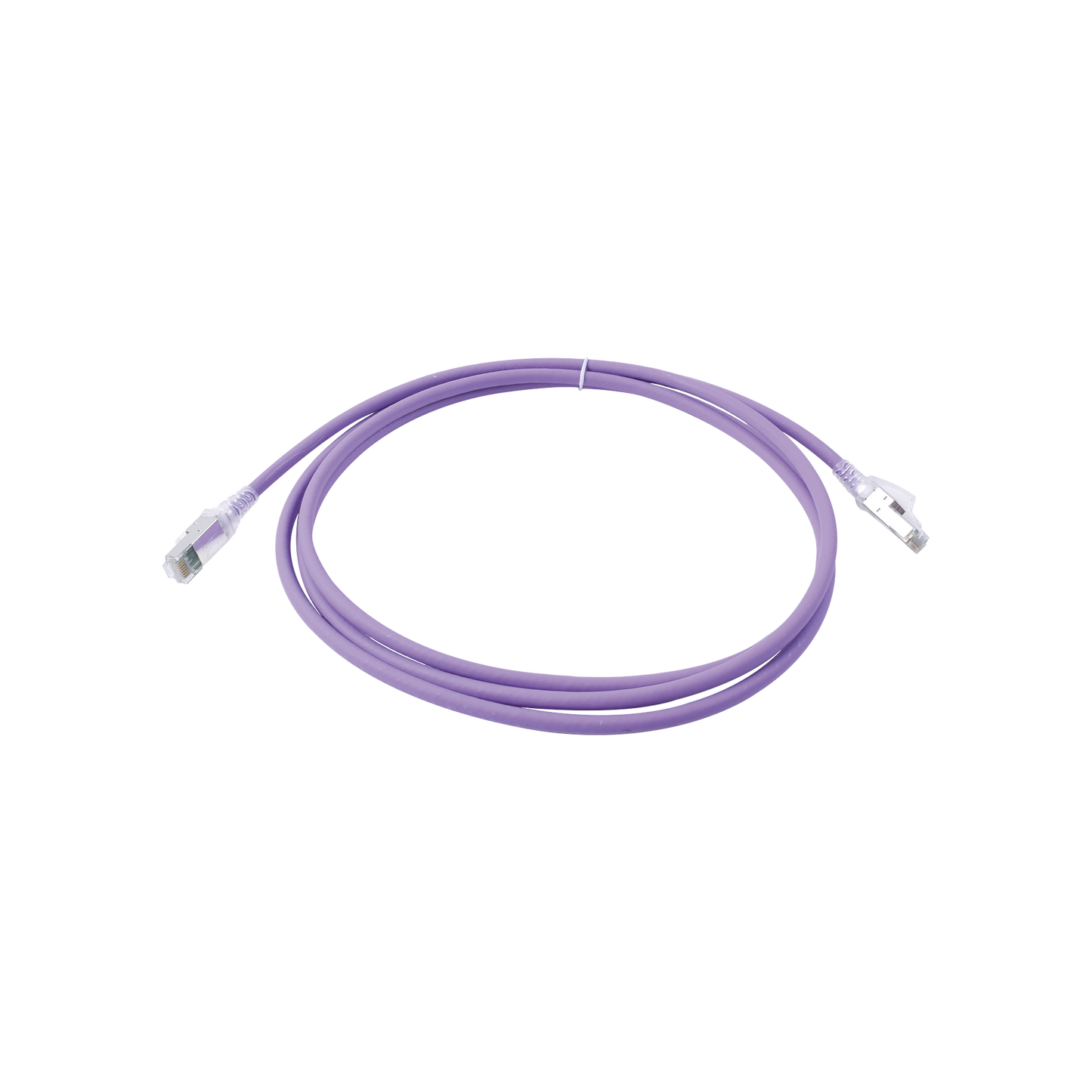 Patch Cord Z-MAX Cat6A S/FTP, CM/LS0H, 2.13 Metros (7 Pies), Color Violeta, Versión Bulk